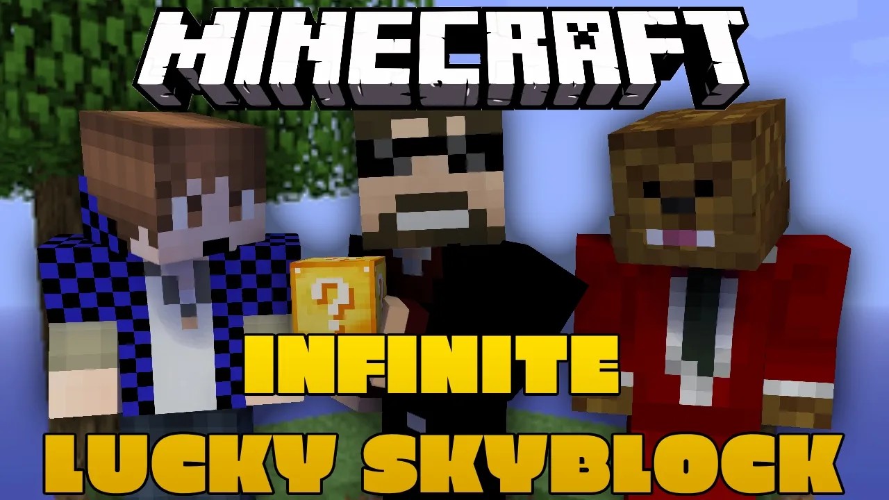 INFINITE LUCKY SKYBLOCK - LULRANDOM?! FT. JeromeLRP, LarpanCanadian