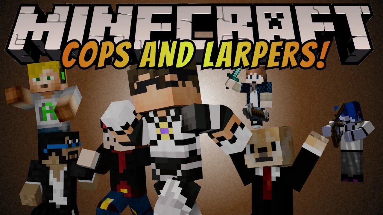 Larpcraft Mini-Game : COPS N LARPERS! (WITH TEAM LARPTED!)