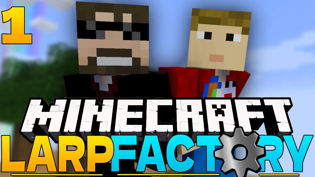 Minecraft LARP FACTORY 1 - INFINITE COBBLE (part 2)